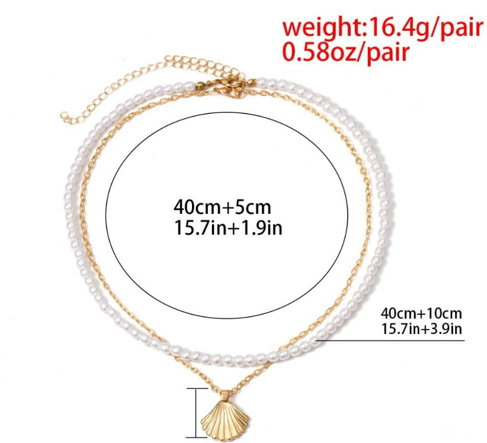 KISS WIFE Retro Pearl Choker Necklaces For Women