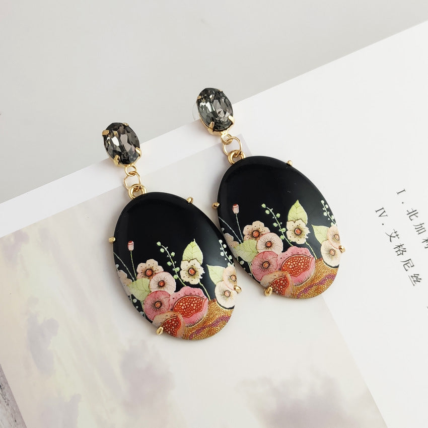 Earrings for Women Flower Printed