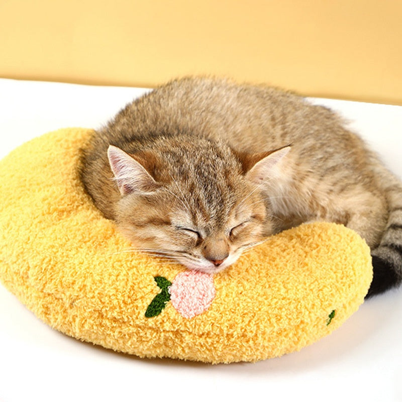 Dog Cat Sleeping Moon Pillow Small Dog Plush Pillow