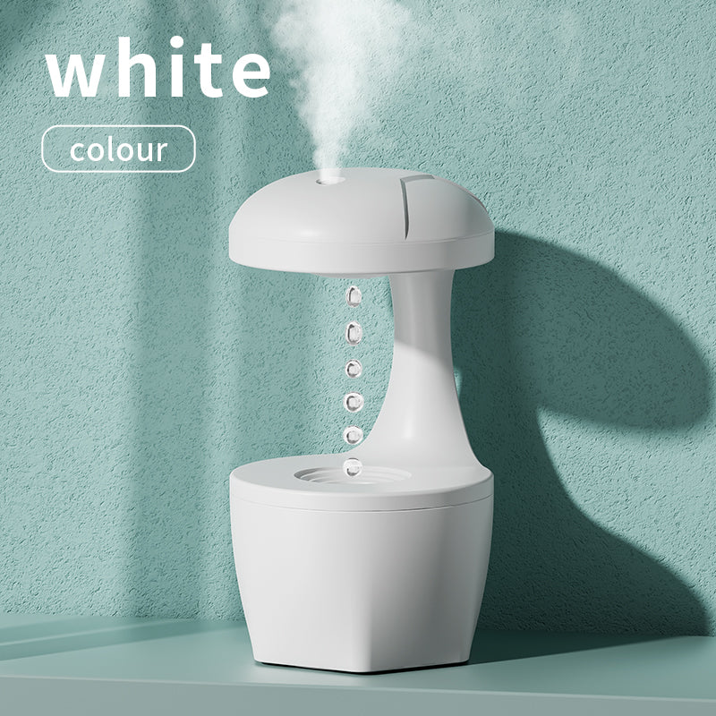 New Arrival Portable 800ml H2o Anti Gravity Usb Air Water Droplet Cool Mist Smooth Sailing Aromatherapy Humidifier For Bedroom