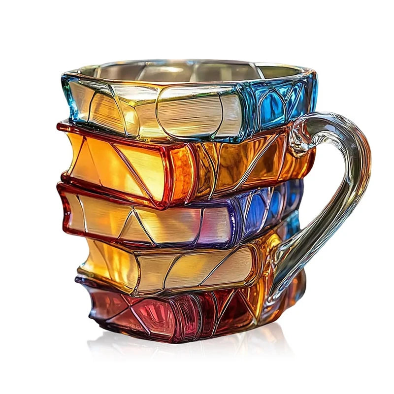 3D Book Stack Coffee Mug (11oz)